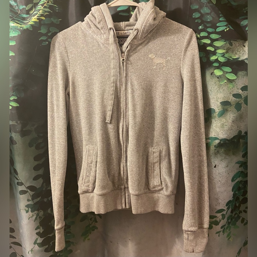 VS pink zip up hoodie